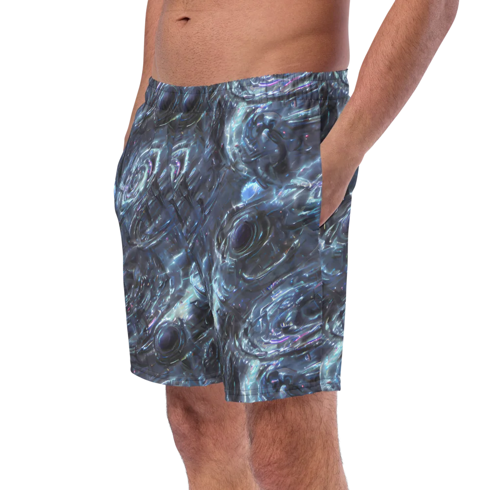 Blue Gravity on Swim Trunks — Left Front