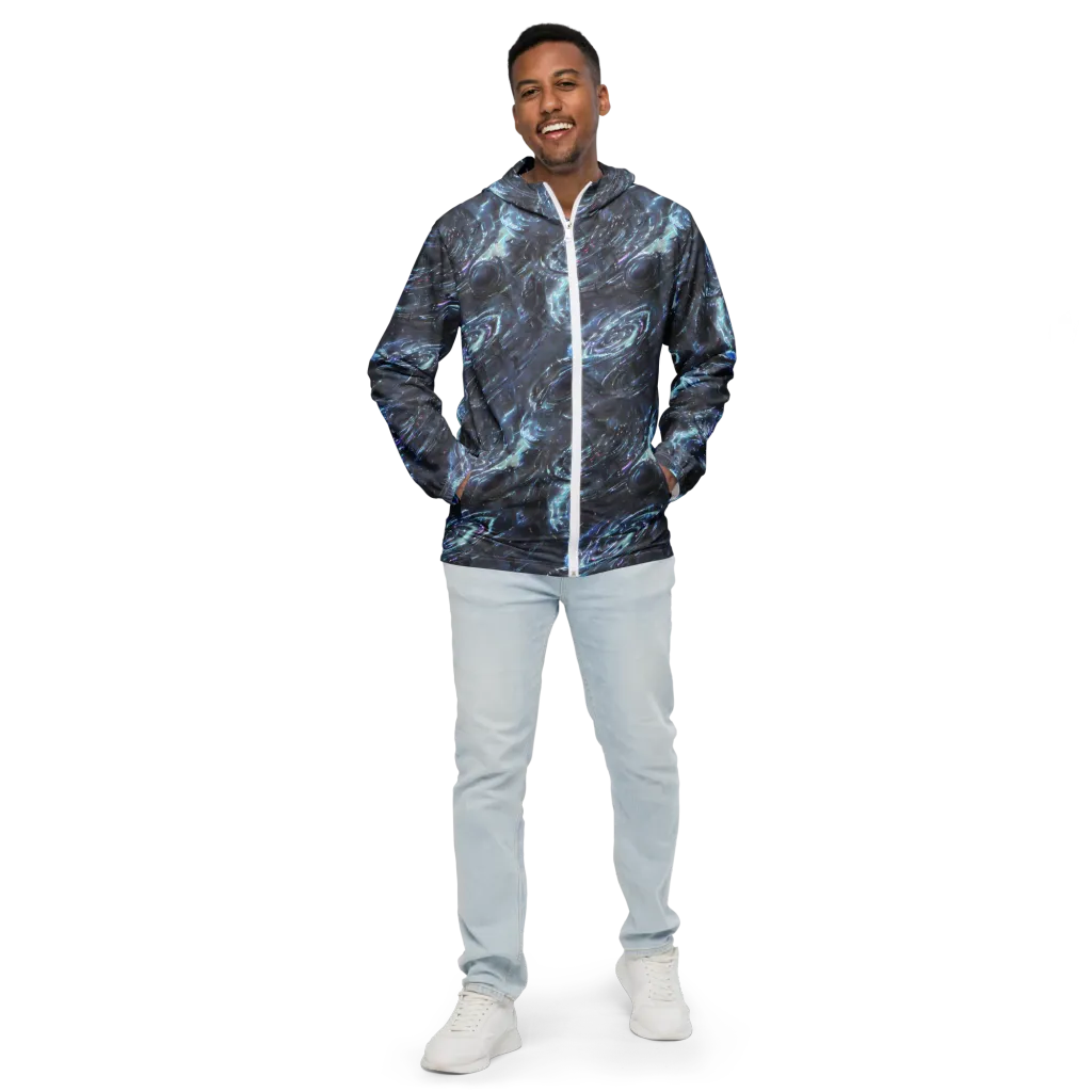 Blue Gravity on Men's Windbreaker — Front