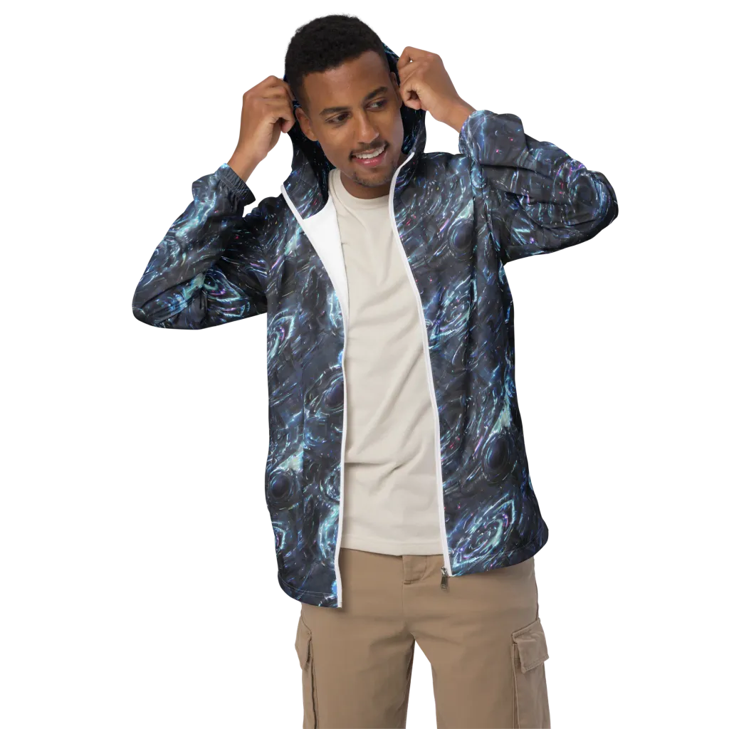 Blue Gravity on Men's Windbreaker — Front