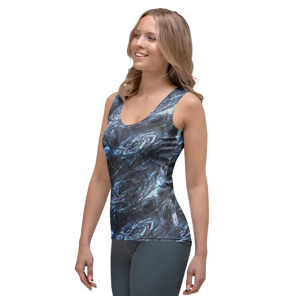 Blue Gravity on Women's Tank Top — Left Front