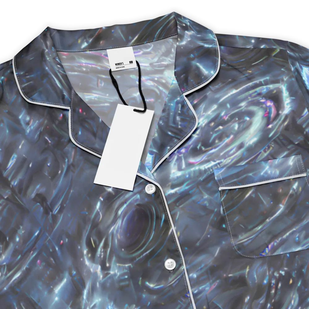 Blue Gravity on Women's Short Sleeve Pajama Top — Product details