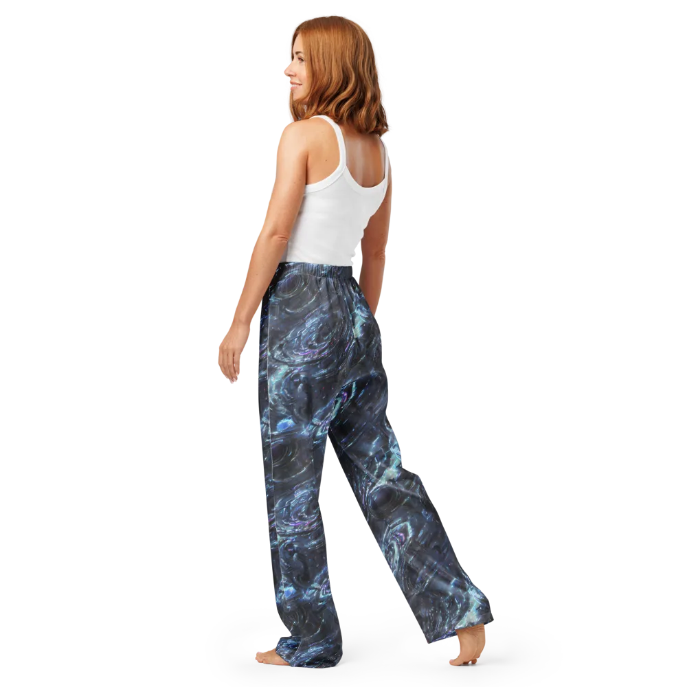 Blue Gravity on Women's Pajama Pants — Back