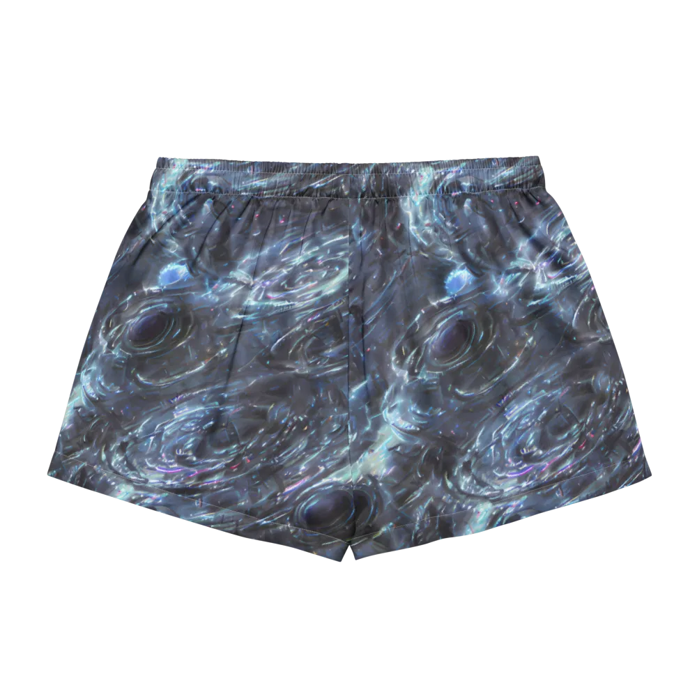 Blue Gravity on Women's Pajama Shorts — Back