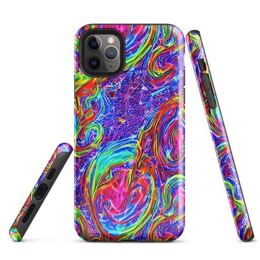 Cobalt Marbling on a Tough Case for iPhone®
