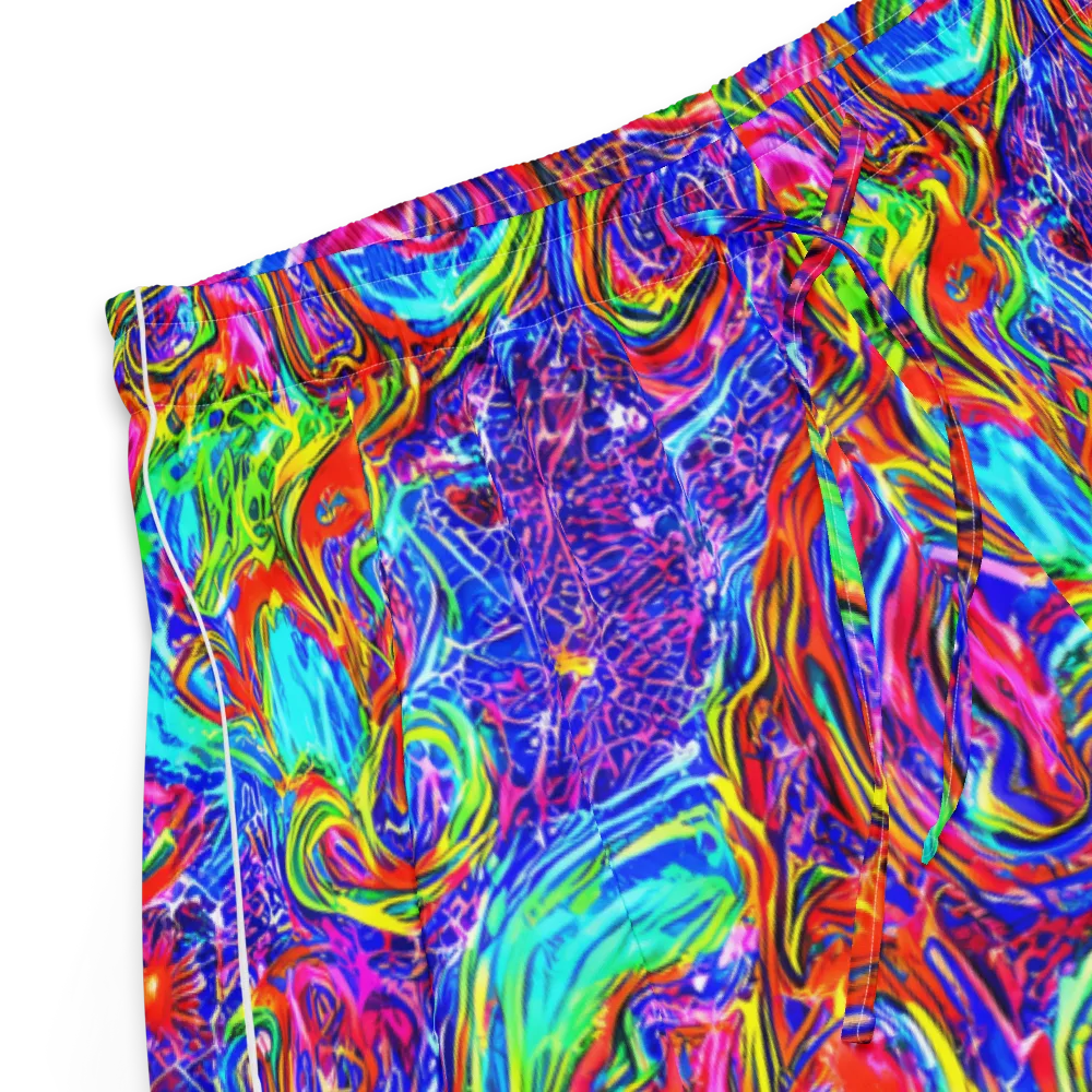 Cobalt Marbling on Women's Pajama Shorts — Product details
