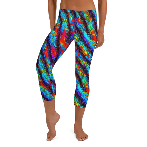 Firelight Current on a Capri Leggings