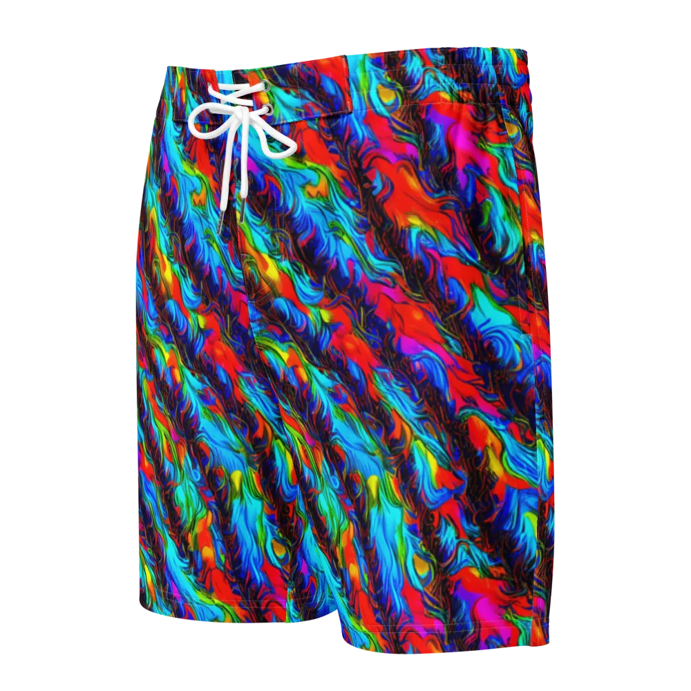 Firelight Current on Men's Board Shorts — Front