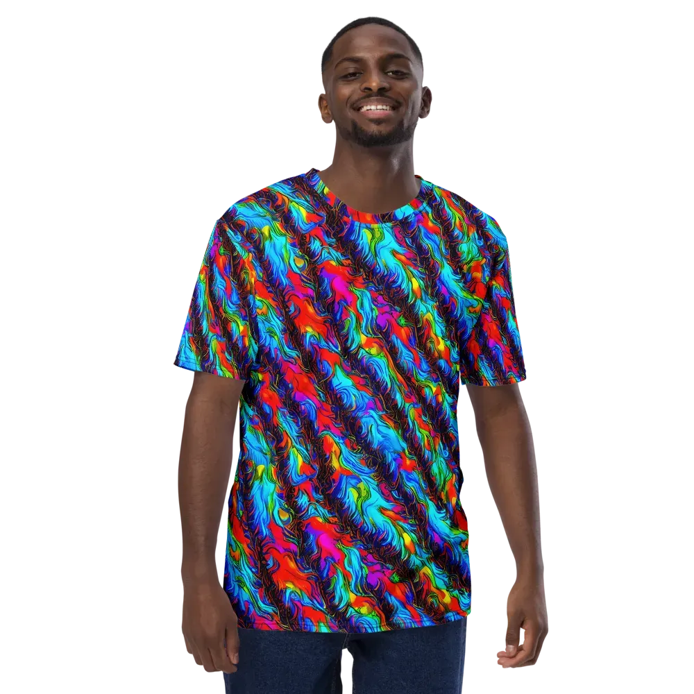 Firelight Current on Men's Crew Neck T-Shirt — Front