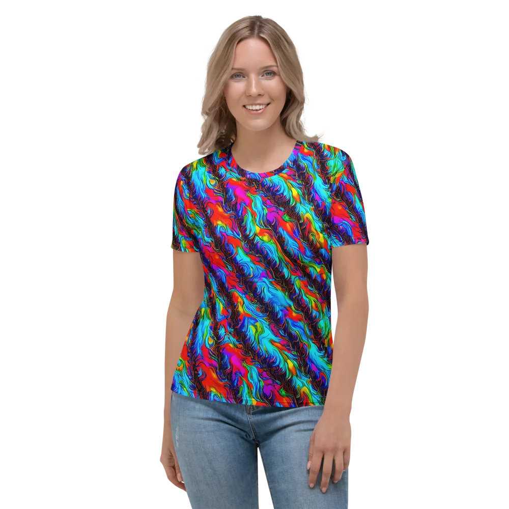 Firelight Current on Women's Crew Neck T-Shirt — Front