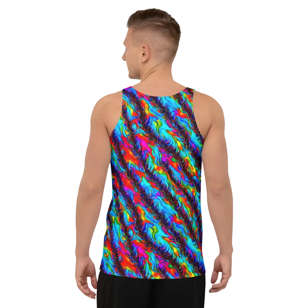 Firelight Current on Men's Tank Top — Back