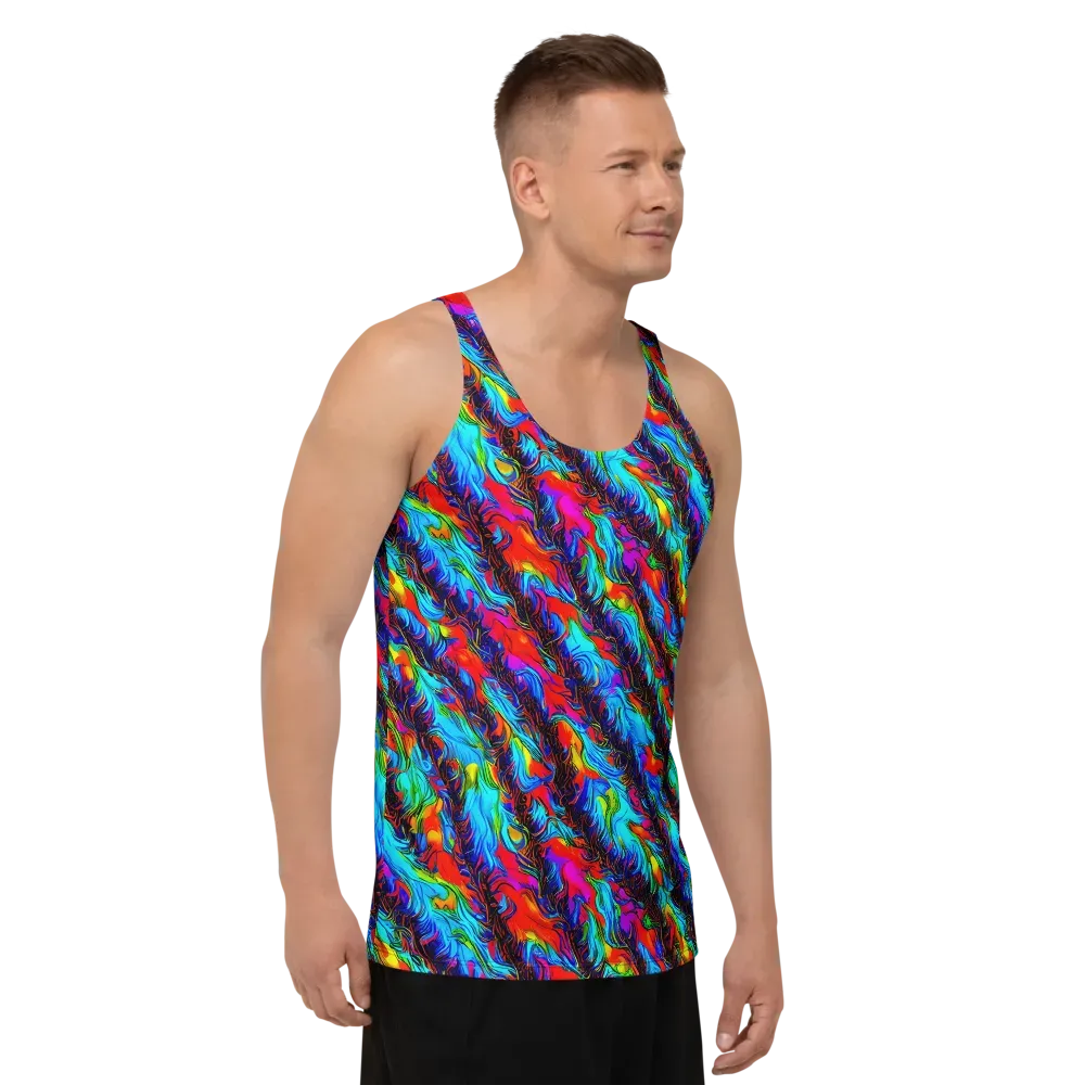 Firelight Current on Men's Tank Top — Right Front
