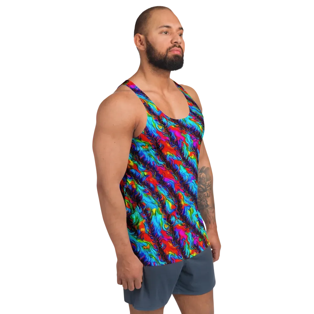 Firelight Current on Men's Tank Top — Right Front