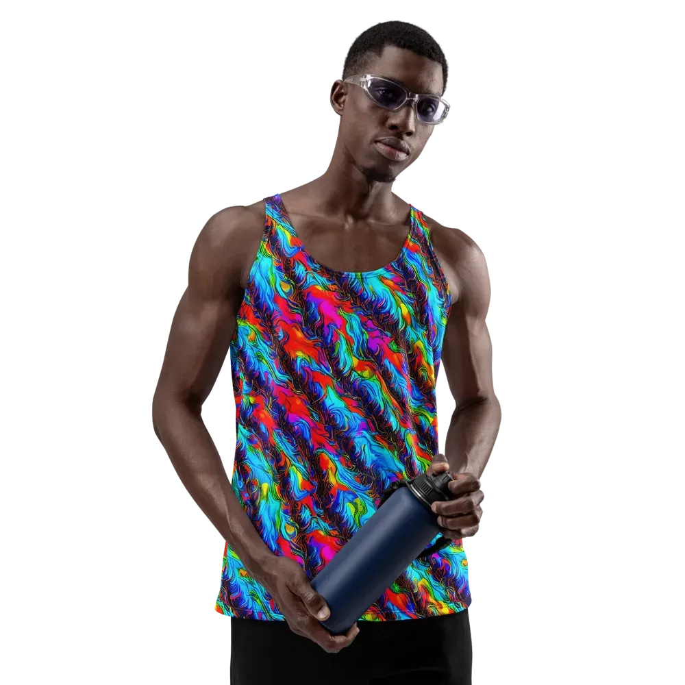 Firelight Current on Men's Tank Top — Front