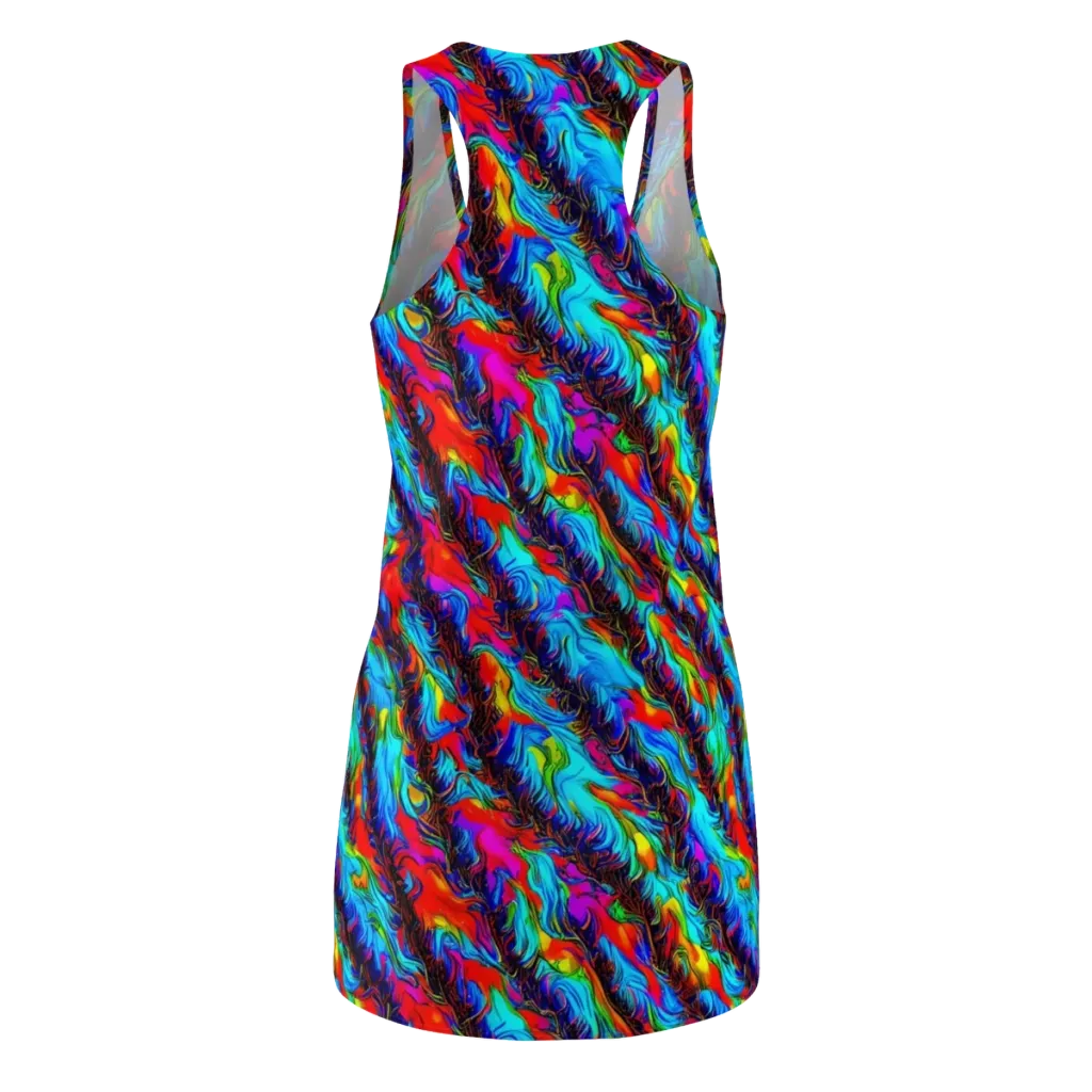 Firelight Current on Racerback Dress — Back
