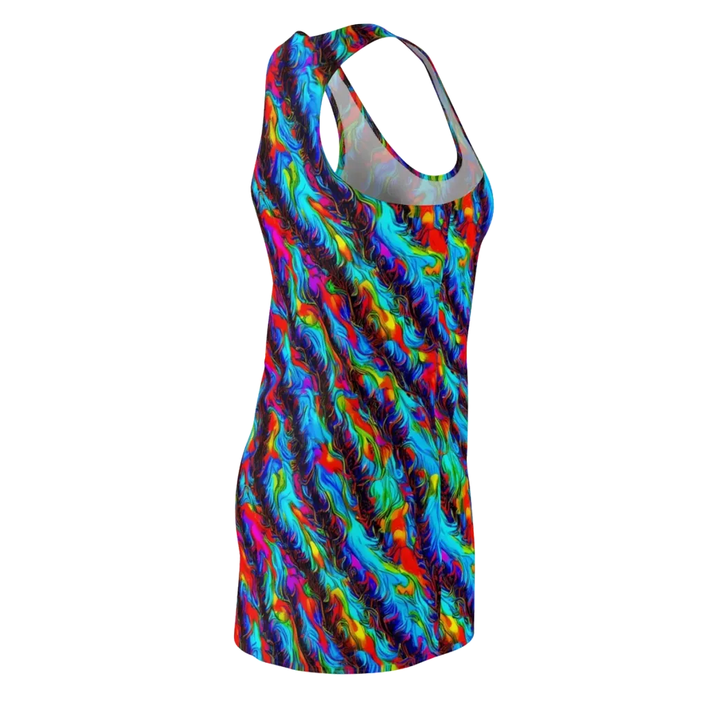 Firelight Current on Racerback Dress — Back Side