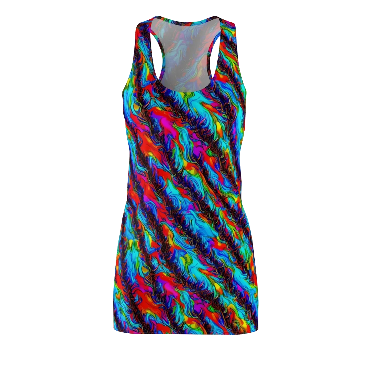 Firelight Current on Racerback Dress — Front