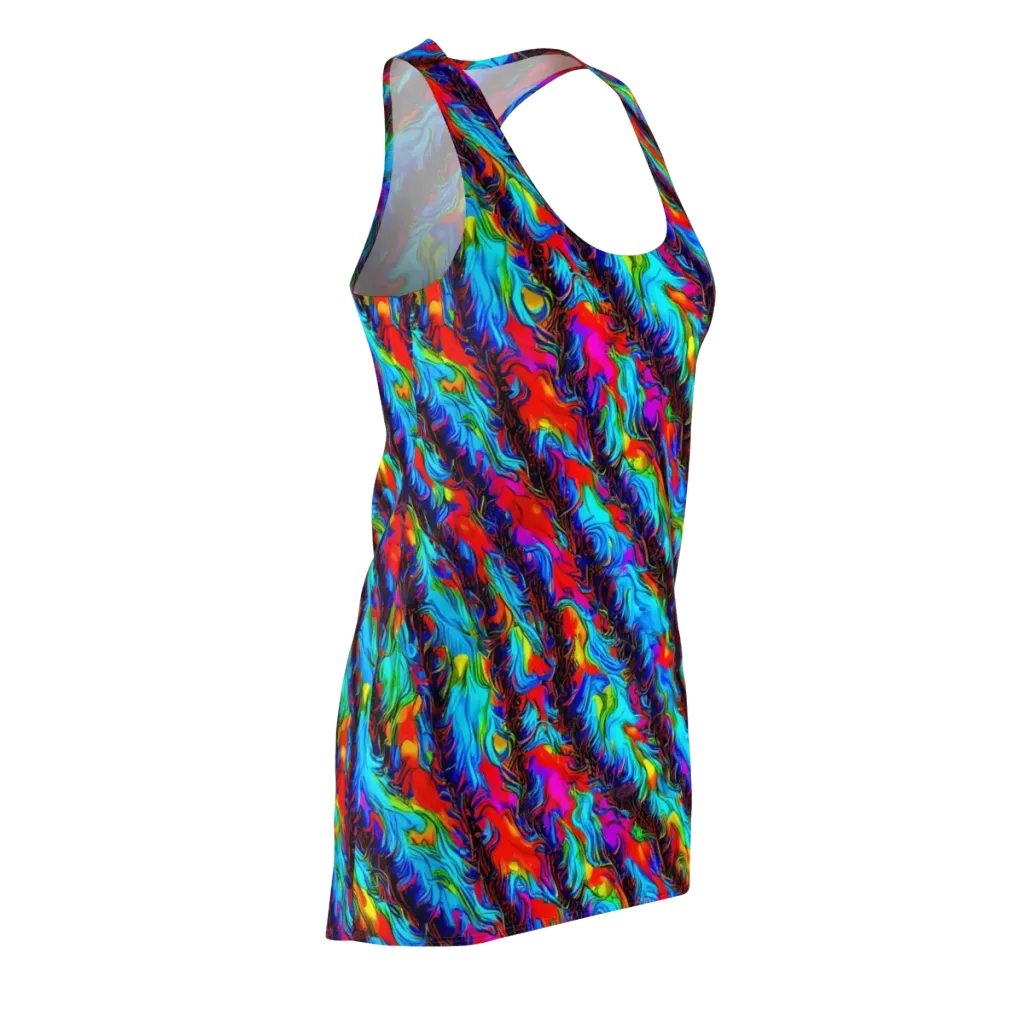 Firelight Current on Racerback Dress — Front Side