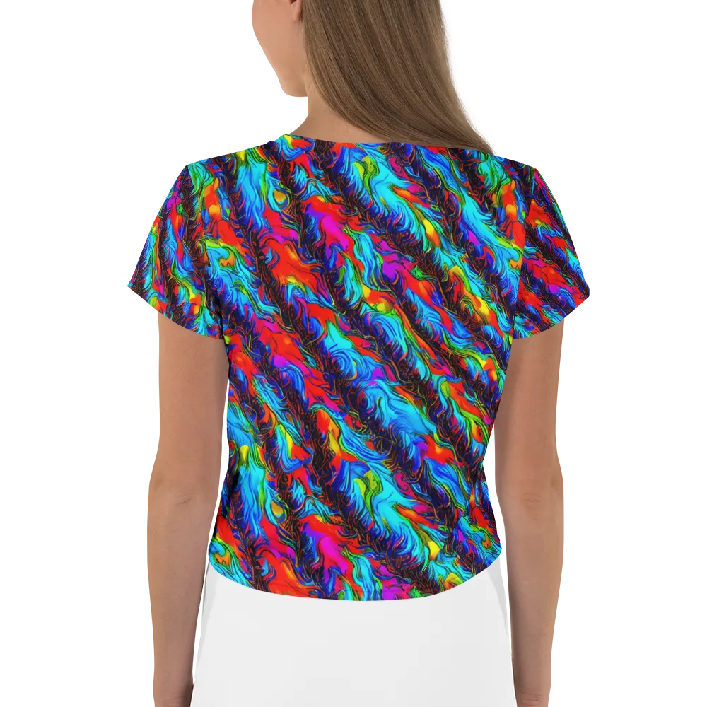 Firelight Current on Crop Tee — Back