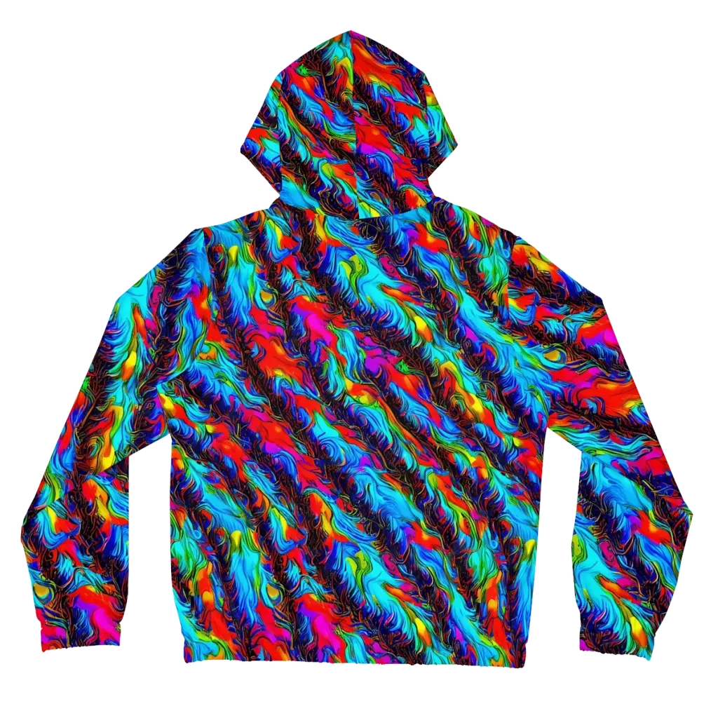 Firelight Current on Women's Full-Zip Hoodie — Back
