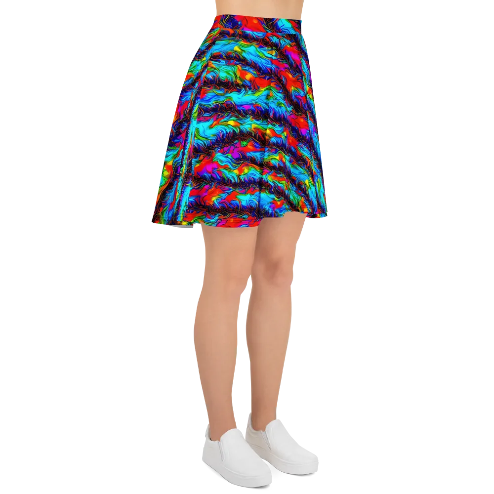 Firelight Current on Skater Skirt — Right