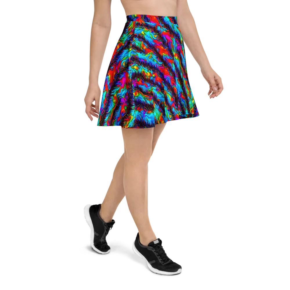 Firelight Current on Skater Skirt — Right