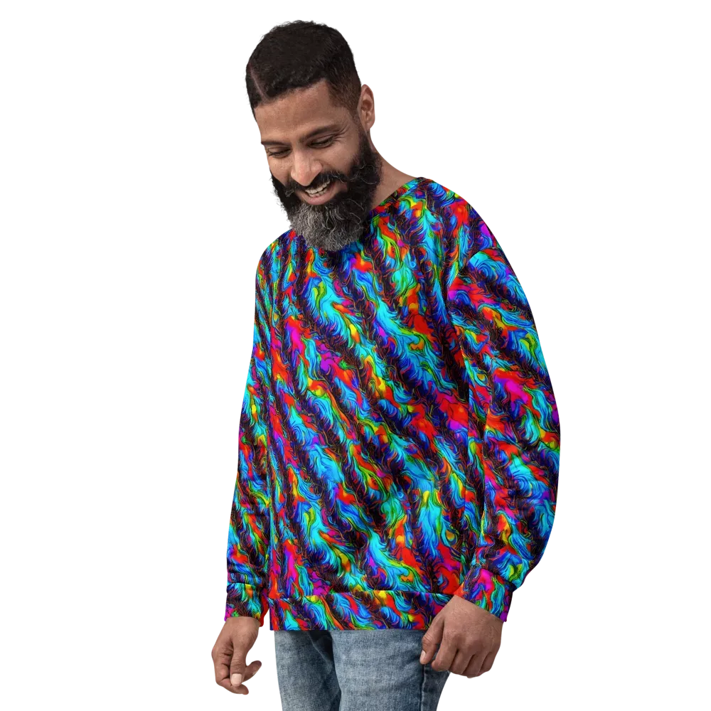 Firelight Current on Sweatshirt — Left Front