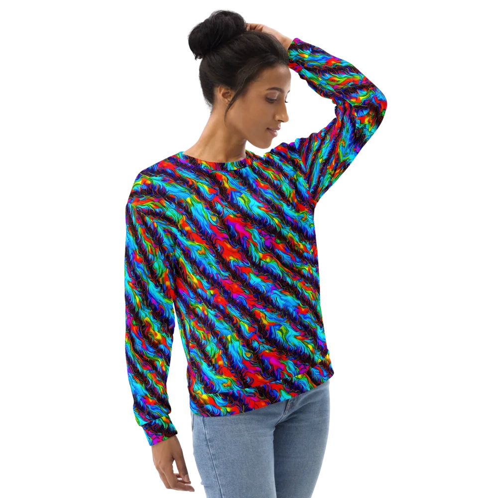Firelight Current on Sweatshirt — Right Front
