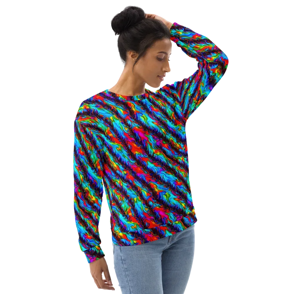 Firelight Current on Sweatshirt — Right Front
