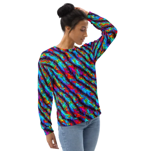 Firelight Current on a Sweatshirt