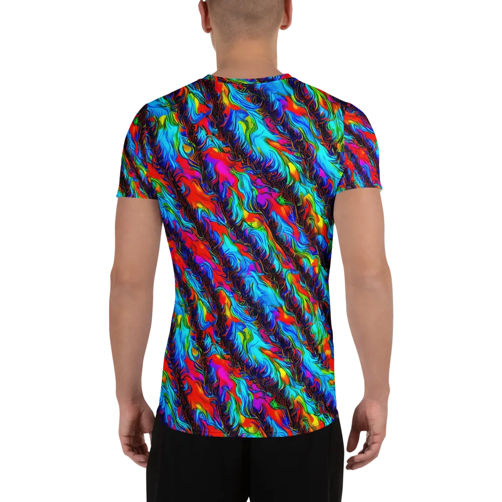 Firelight Current on Men's Athletic T-Shirt — Back