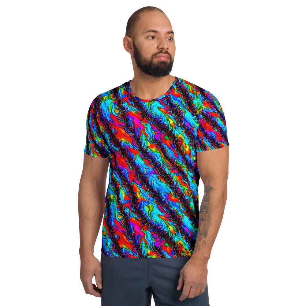 Firelight Current on Men's Athletic T-Shirt — Front