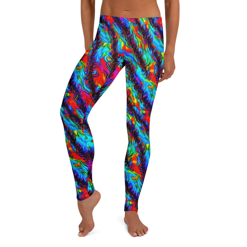 Firelight Current on Leggings — Front