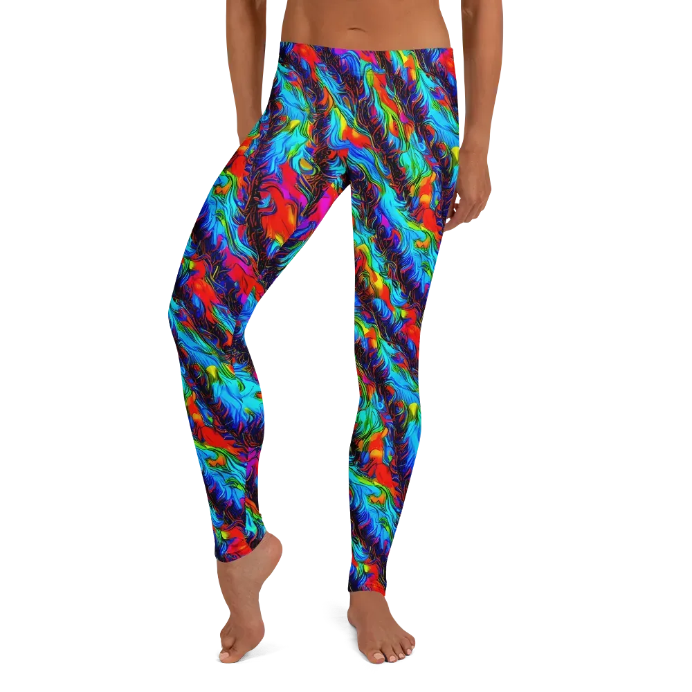 Firelight Current on Leggings — Front