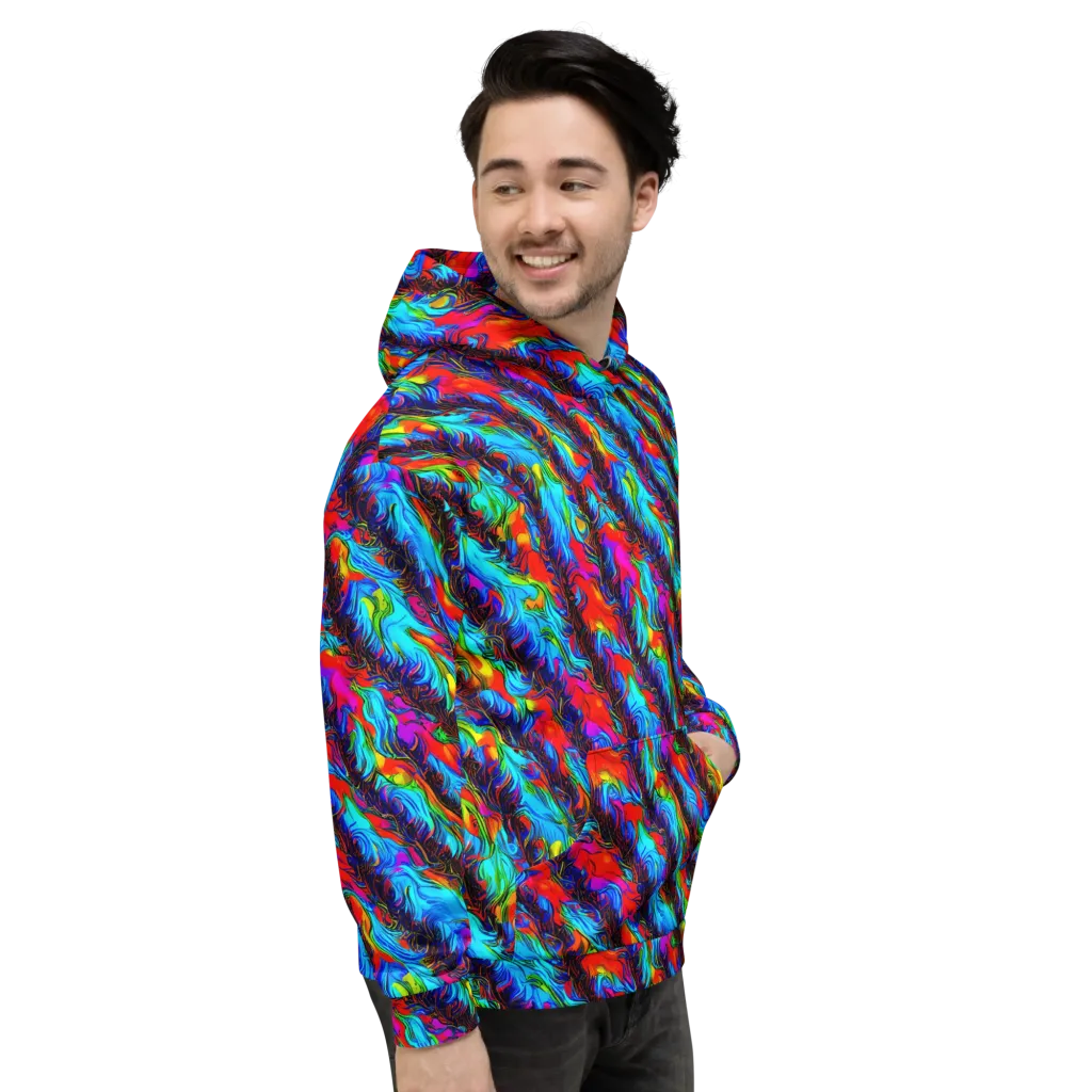 Firelight Current on Hoodie — Right