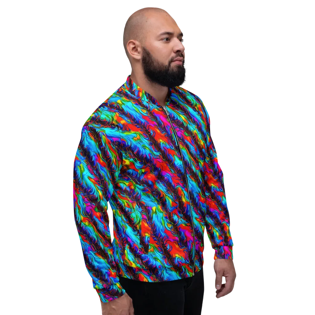 Firelight Current on Bomber Jacket — Right