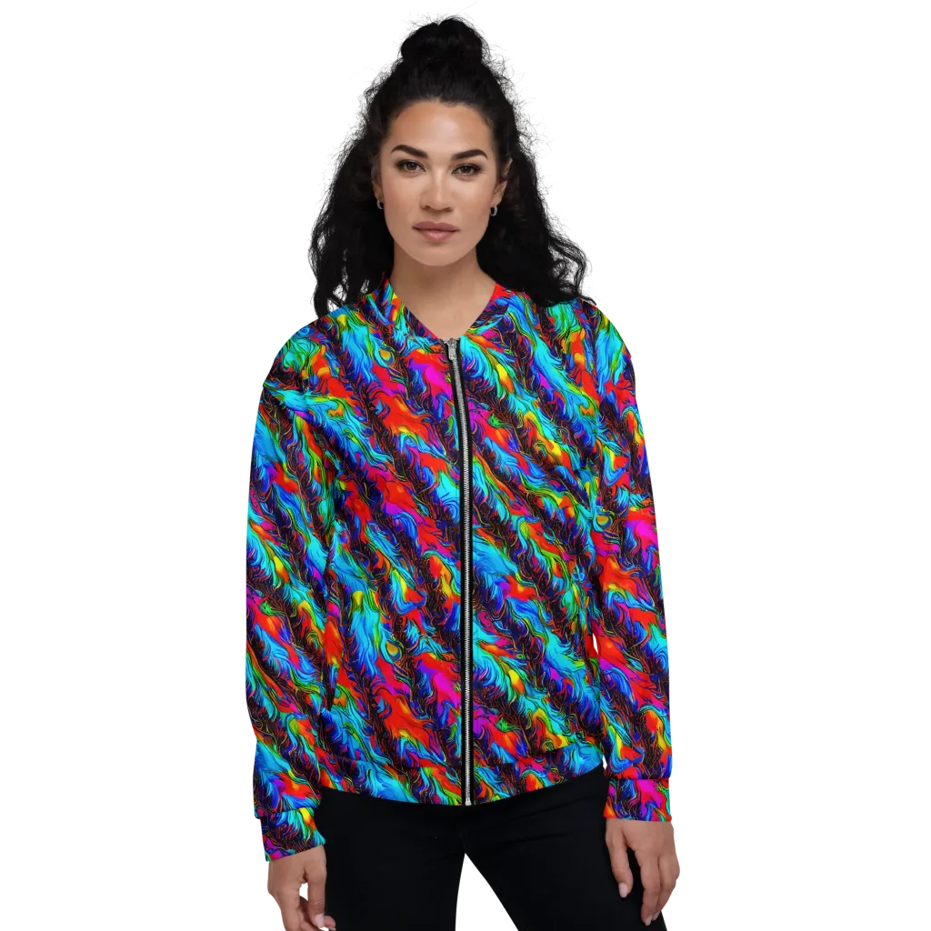 Firelight Current on Bomber Jacket — Front