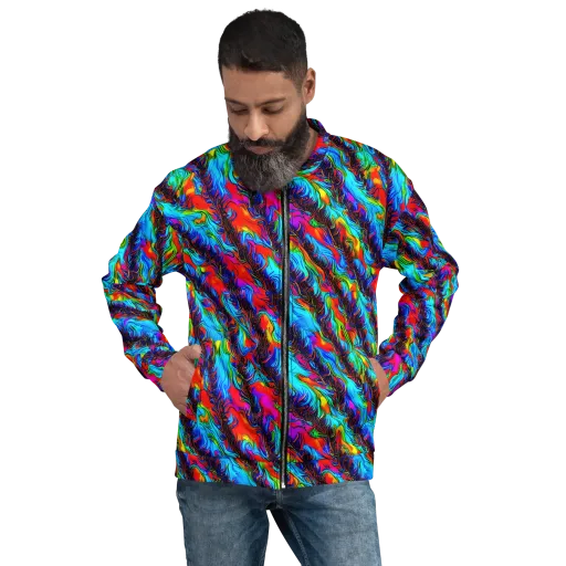 Firelight Current on a Bomber Jacket