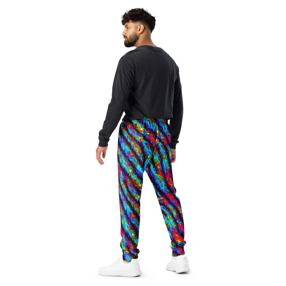Firelight Current on Men's Joggers — Back