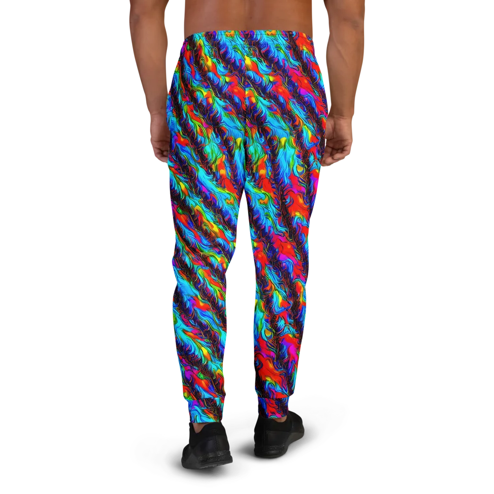 Firelight Current on Men's Joggers — Back