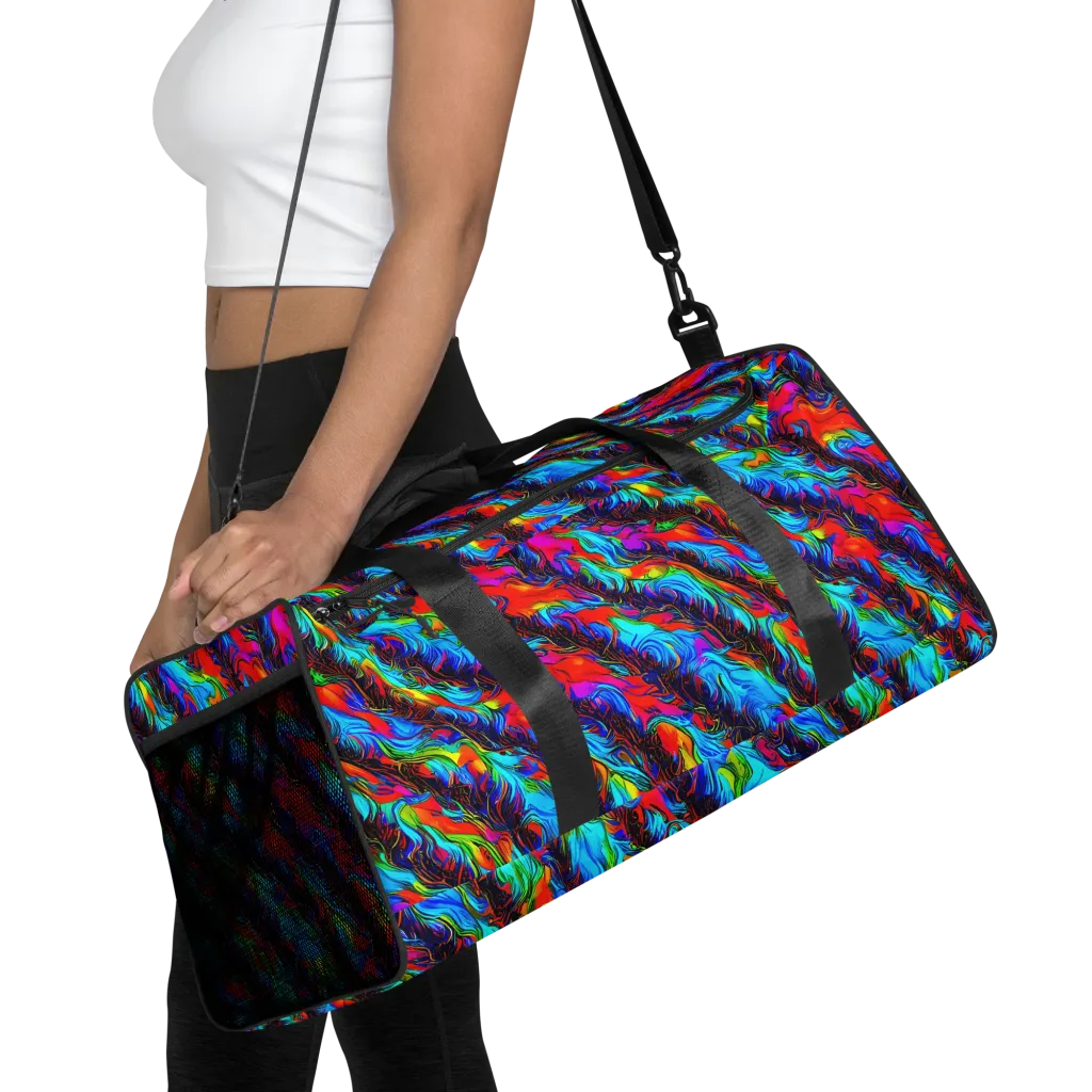 Firelight Current on Duffle Bag — Front