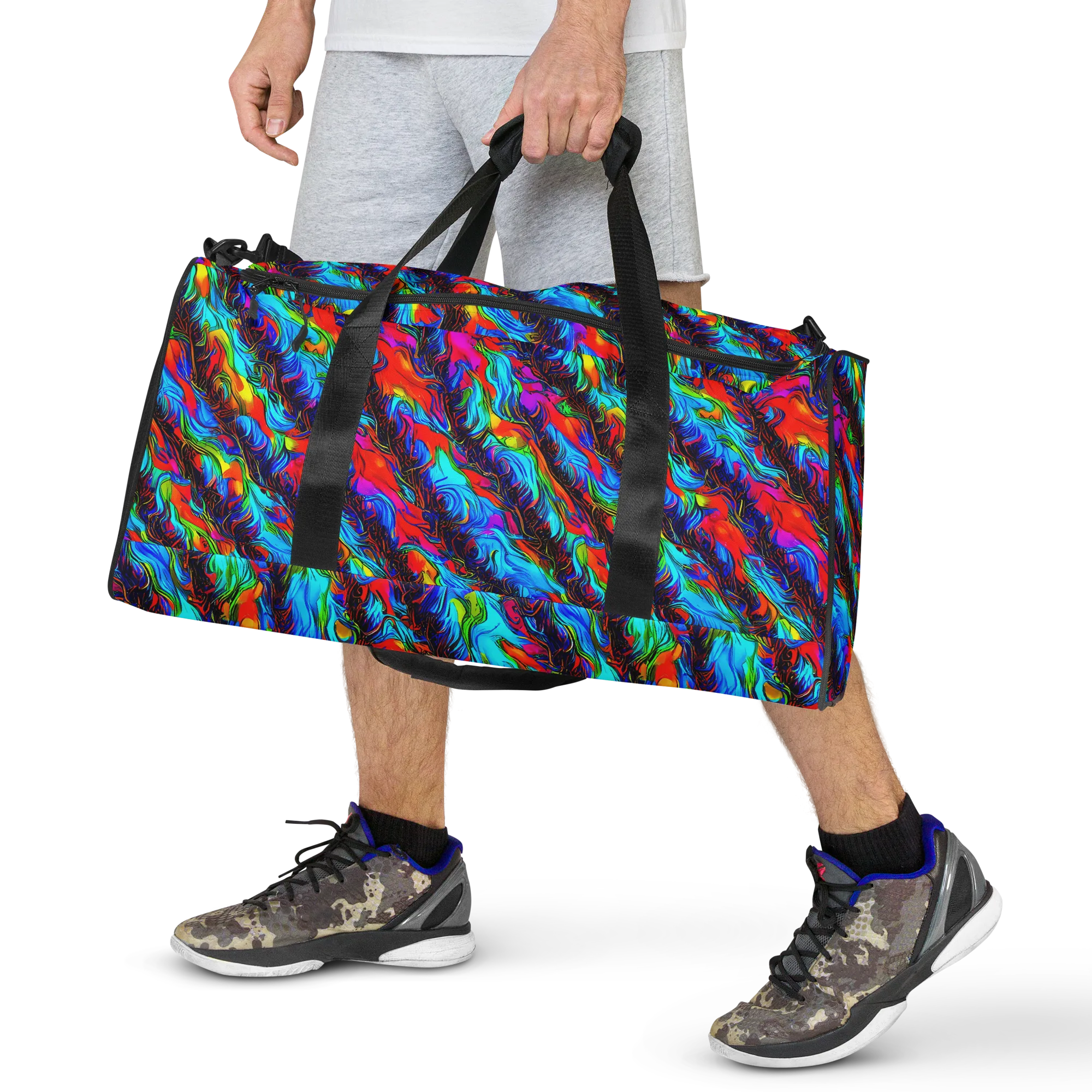 Firelight Current on Duffle Bag — Front