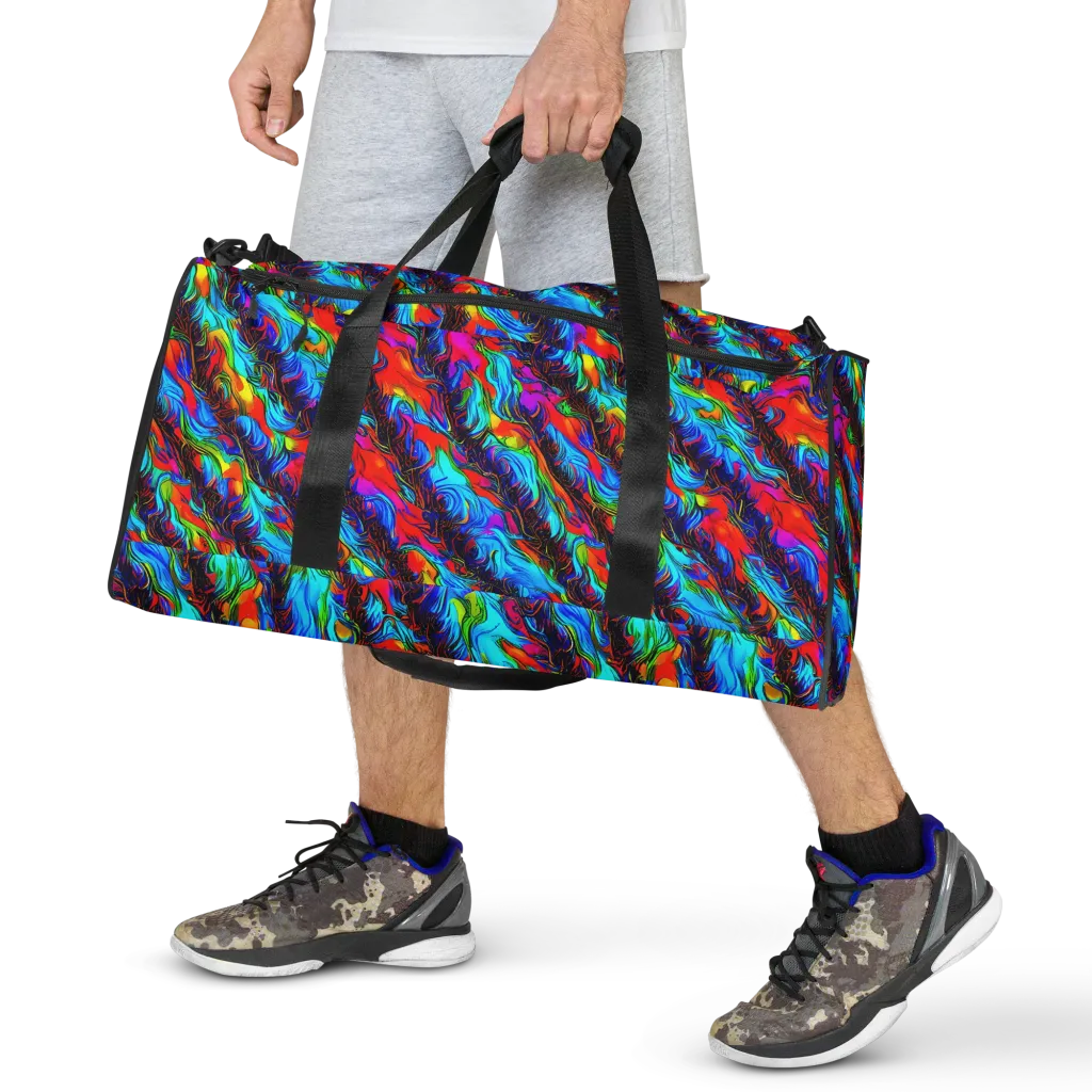 Firelight Current on Duffle Bag — Front