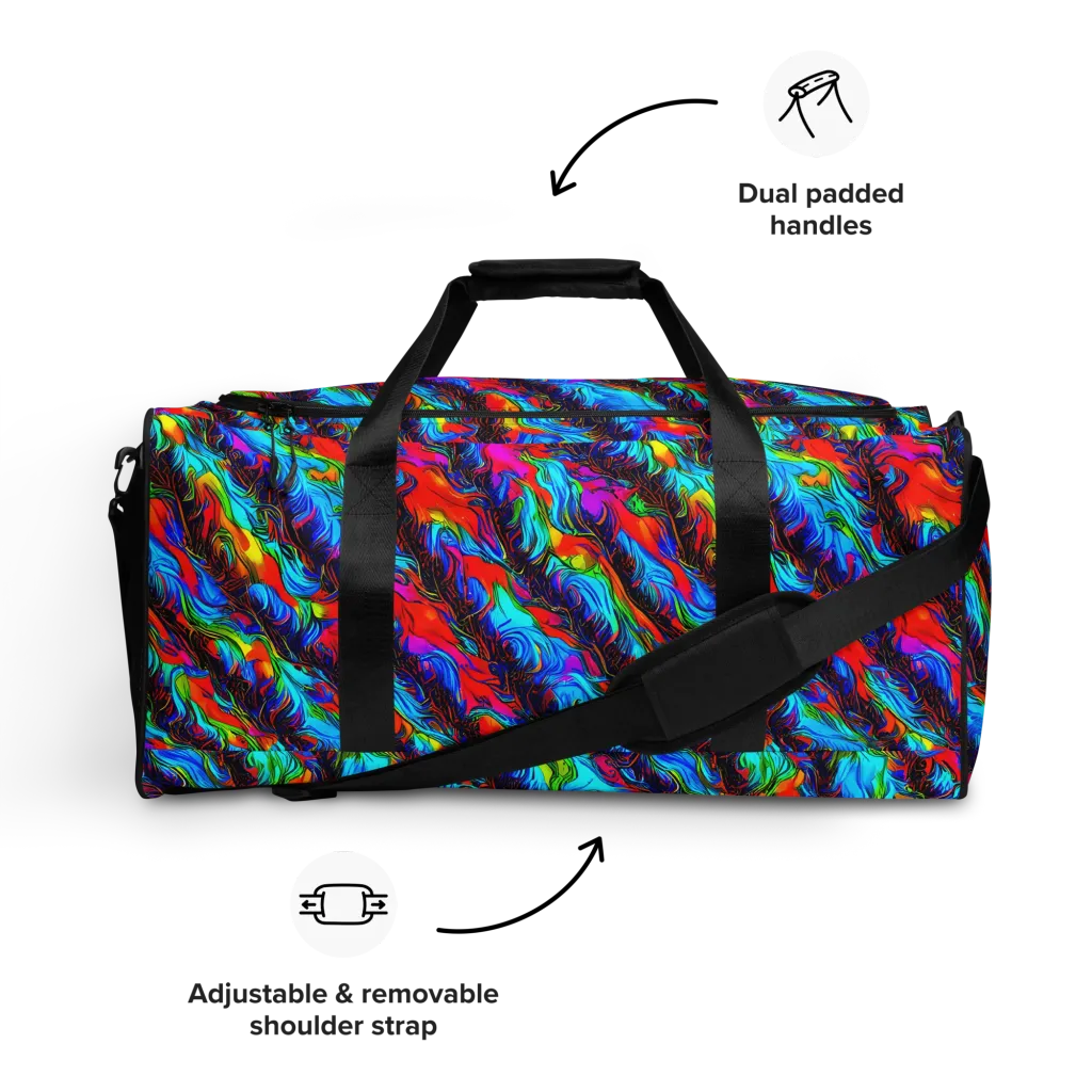 Firelight Current on Duffle Bag — Front