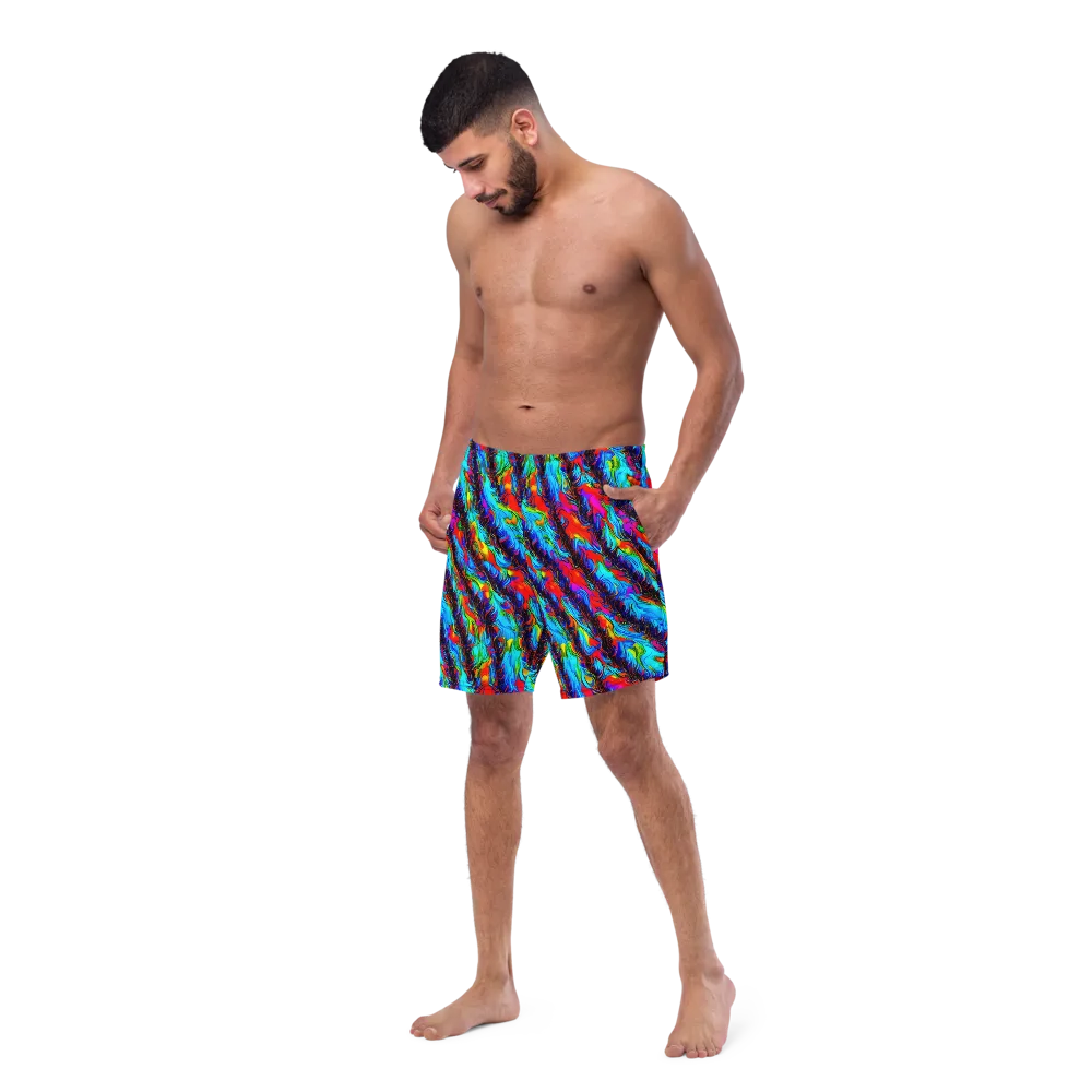 Firelight Current on Swim Trunks — Left Front