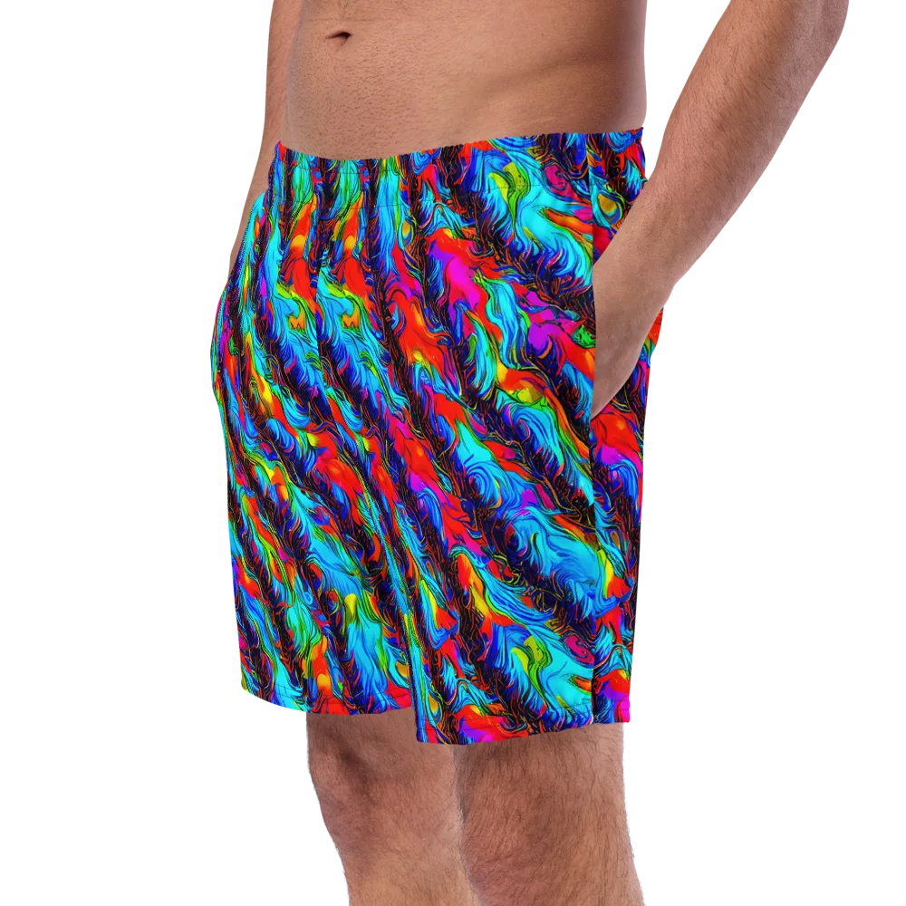 Firelight Current on Swim Trunks — Left Front