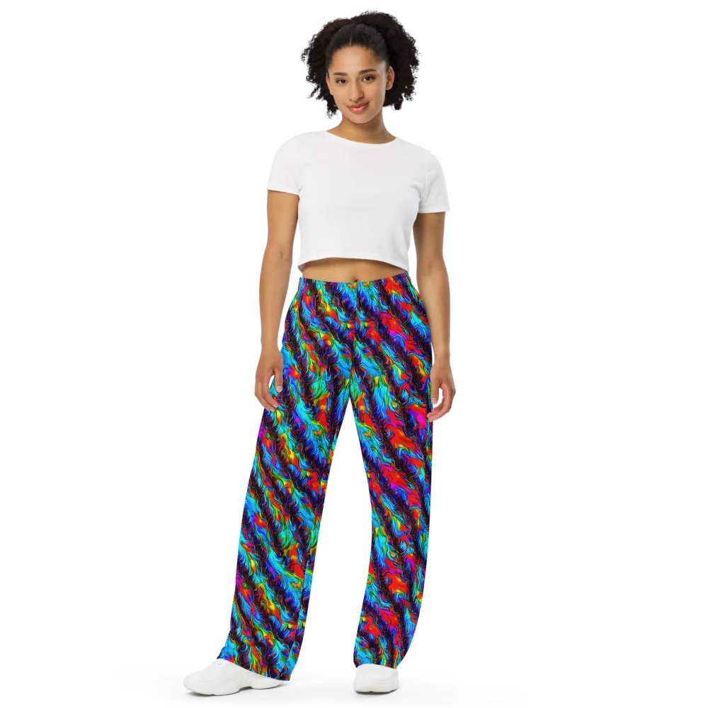 Firelight Current on Wide-Leg Pants — Front
