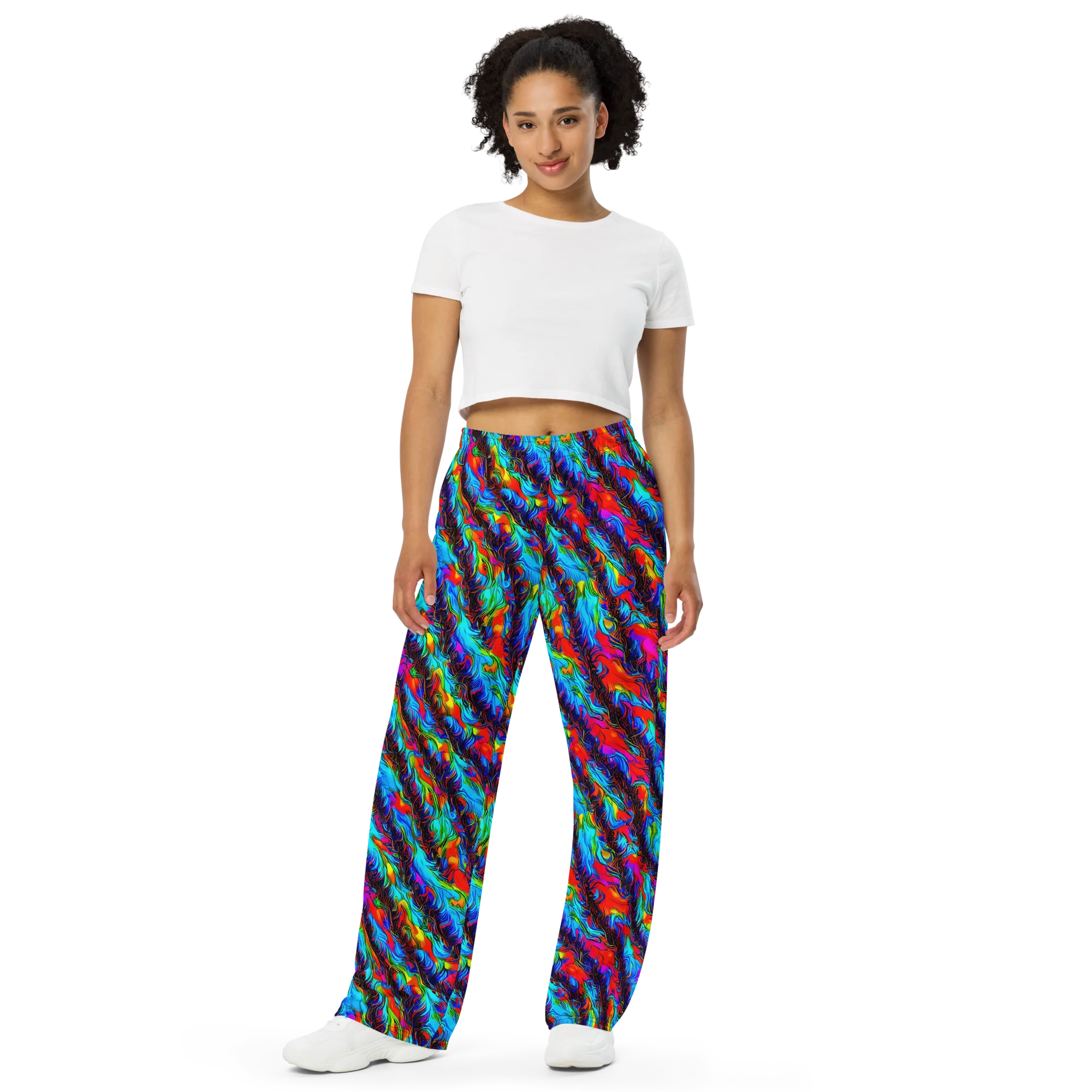Firelight Current on Wide-Leg Pants — Front