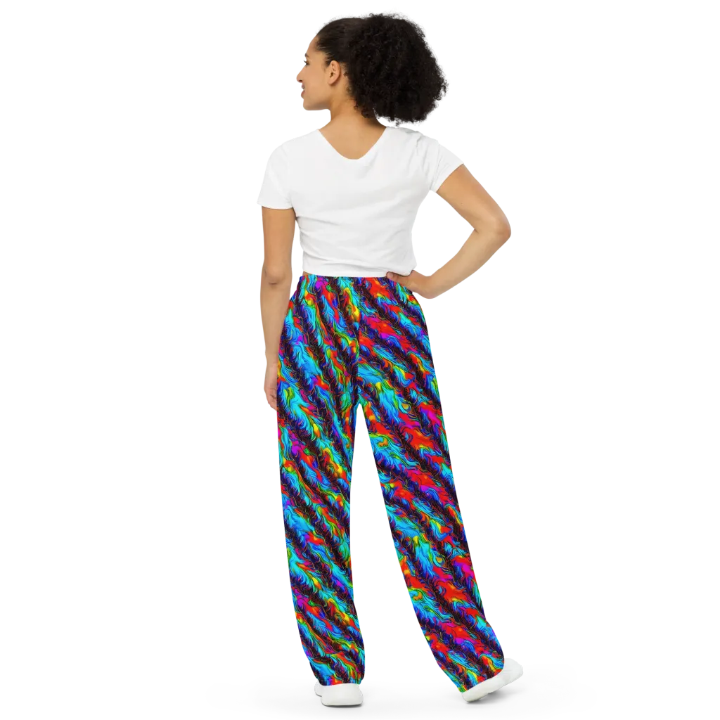 Firelight Current on Wide-Leg Pants — Back