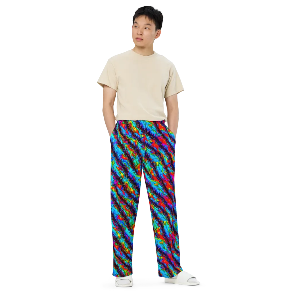 Firelight Current on Wide-Leg Pants — Front
