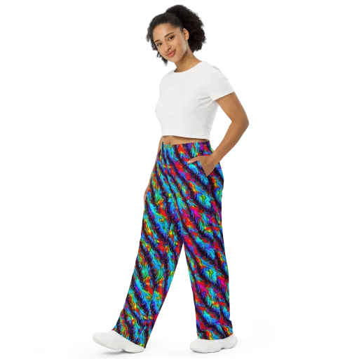 Firelight Current on a Wide-Leg Pants
